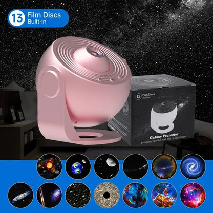 Galaxy Projector  Night Light Star Projector Light Projector for Bedroom 13 Film Discs Planetarium Projector for Kids