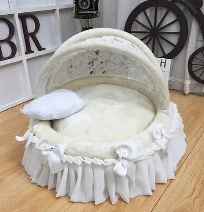 Pet Cradle Bed Dog'S Lace Nest For High-End Comfort Dog Bed Luxury Pet Bed