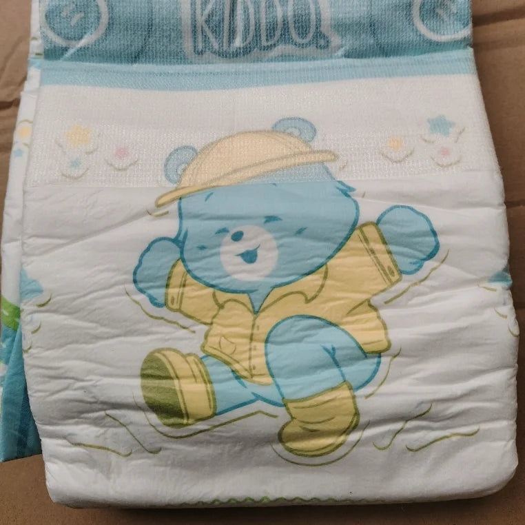 5pcs Extra Large Thick ABDL Adult Baby Disposable Diaper Pant Large Capacity Cartoon Pattern DDLG diapers No Reused Panties