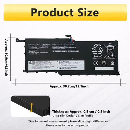 PowerHub 01AV409 00HW028 01AV440 Battery For Lenovo ThinkPad X1 Carbon 4th Yoga 1st 2nd Gen Type 20JD 20JE 20JF 20JG 20FQ 20FR