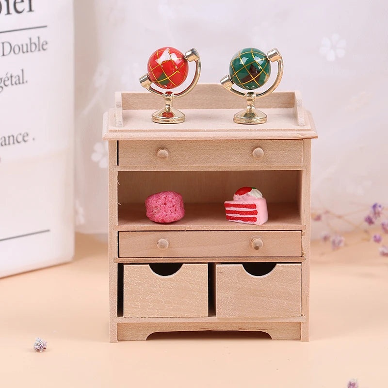 1:12 Dollhouse Miniature Cabinet Set - Living Room Furniture Accessories