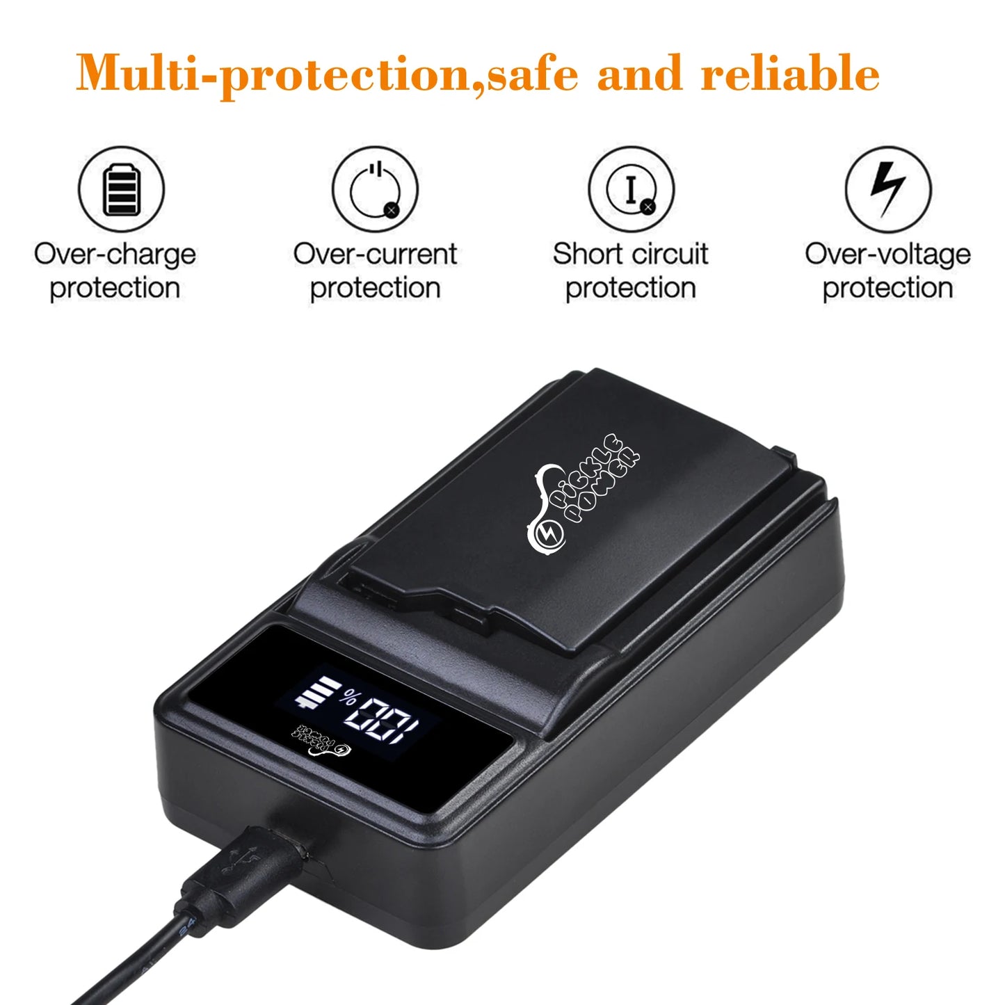 PicklePower 3600mAh PSP-1000 Li-ion Rechargeable Battery+LED USB Charger For Sony PSP 1000 PSP-S110 PlayStation Portable Console