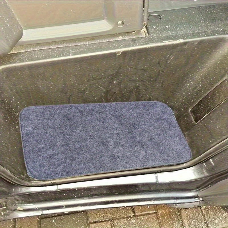 2 Pcs Motorhome Floor Mat Black Caravan Step Mat Dust Proof Stair Mat For Outdoor Travel Camping Motorhome Accessories