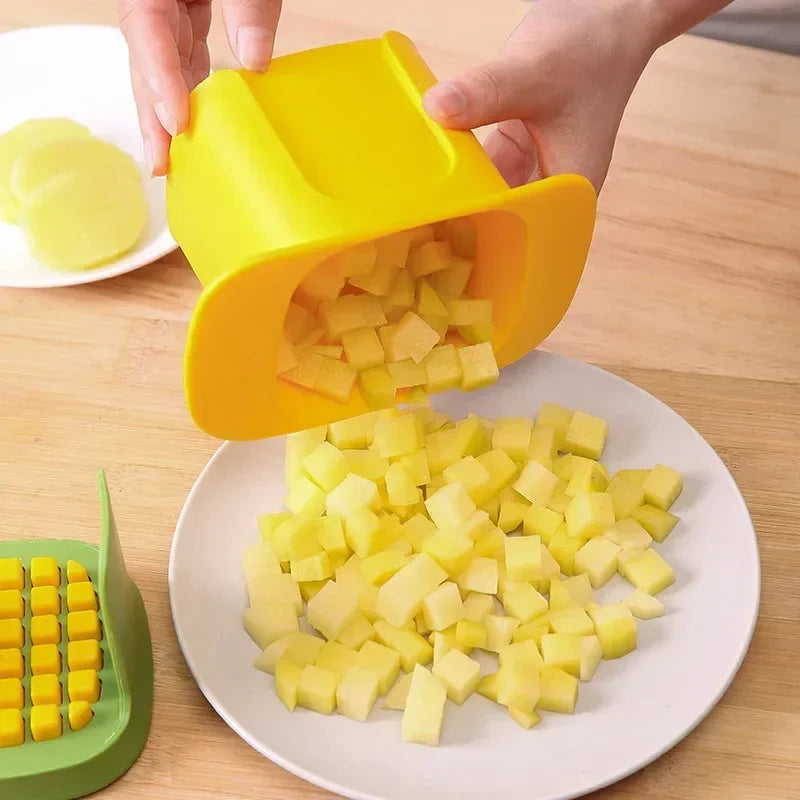 Multifunctional Vegetable Chopper Hand Pressure Onion Diced French Fries Cutter Kitchen Gadget Cucumber  Slicer Kitchen Tools
