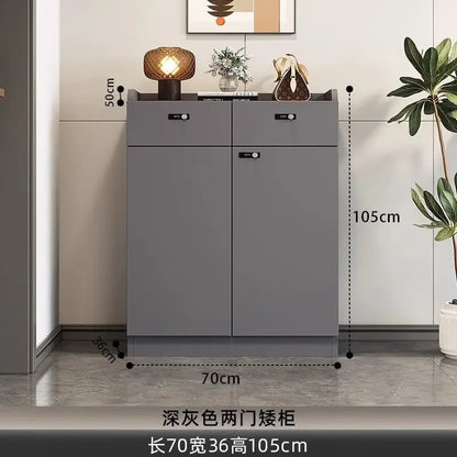 Shoe Storage Cabinet Wood Entryway Storage Store Organizer Display Rack Shelves Retail Display Rack Shelves for Retail Store