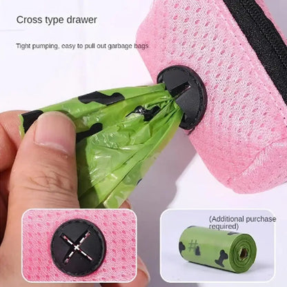 Dog Poop Bag Dispenser Hangingable Dog Poop Bag Holder Poo Bags Dispenser For Dogs Walking Garbage Bags Dispensers Pet Supplies