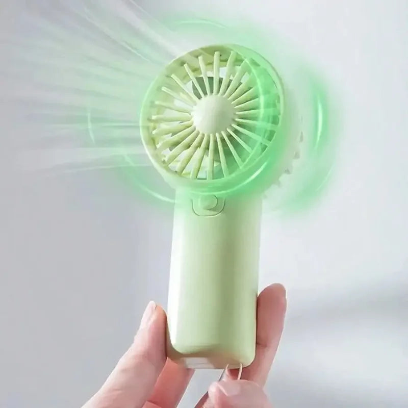 Portable Fan Compact Handheld Fan - Portable Battery-Powered Personal Cooling Device for Travel & Outdoor Use Desktop Gifts