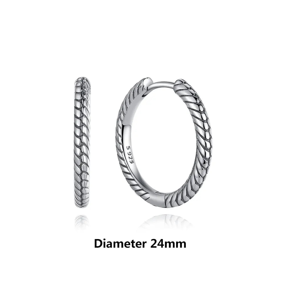 New 2026 Original 925 Sterling Silver Earrings For Women Piercing Hoop Love Heart Earings Rose Gold Wedding Gift Luxury Jewelry
