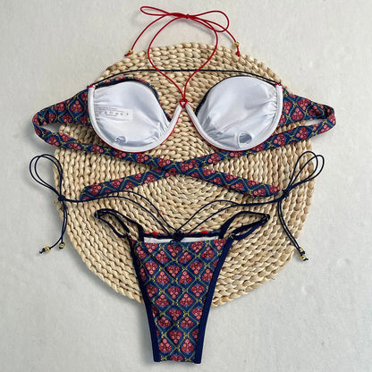 DEBAIOR Push Up Bikinis Sexy Women Swimsuits Female Swimwear Bikini Set Bandage Bathing Suit Swimming Suits Beachwear Thong