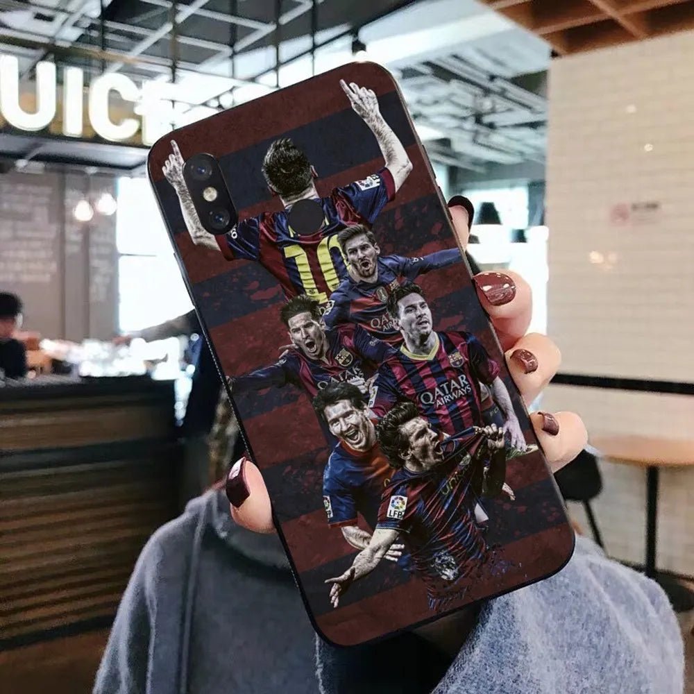Football Superstar M-Messi 10 Print Phone Case For Xiaomi Mi 5X 8 9 10 11 12 lite pro 10T PocoX3pro PocoM3 Note 10 pro lite