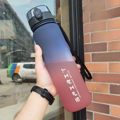 Gradient Water Bottle - 1000ml/500ml/650ml/750ml Capacity Outdoor Camping Drinking Travel Portable Gym Fitness Jugs