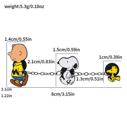 Anime fashion metal brooch, suitable for backpacks, clothing accessories, and women's bags, party favors
