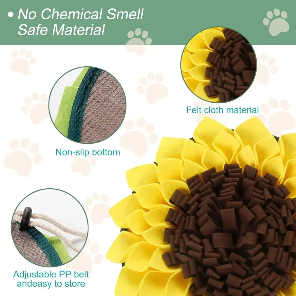 Dog Toys Snuffle Mat for Slow Feeding Puppy Sniffing Pad Smell Training Interactive Puzzle Toy Indoor Stress Relief Pet Supplies