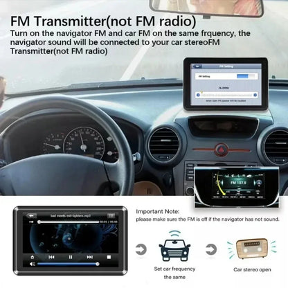 Car GPS Navigation System 5/7/8-inch Touch Screen 8G+256M Multi-functional HD MP3 MP4 Player for Cars And Trucks