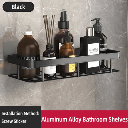 Bathroom Shelf Bathroom Towel Rack Shelves Wall Shower  Shampoo Rack No Drill Shelf Bathroom Tripod Storage Rack