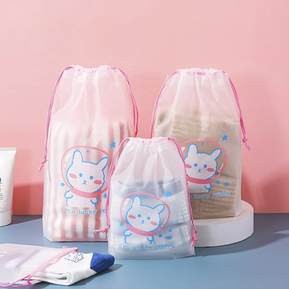 Drawstring Swimming Bags Transparent Beach Storage Bag Waterproof Dry Clothes Family Outdoor Travel Portable Accessories 2023