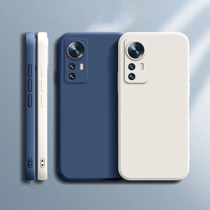 Luxury Cases for Xiaomi Mi 12 12S 12T Pro 12X Ultra Soft Square Matte Silicone Mi 12 lite 5G Thin Lens Protection Original Case
