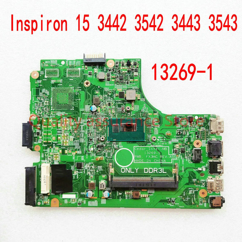 13269-1 For Dell Inspiron 15 3442 3542 3443 3543 5748 Laptop Motherboard PWB.FX3MC Mainboard 07G1CD 0GJC23 0THVGR 0R0R20 0V28DP