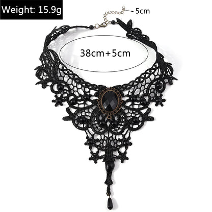 Elegant Black Lace Necklace for Women Collar Femme Choker Necklaces Girls Party Festival Jewelry Gifts