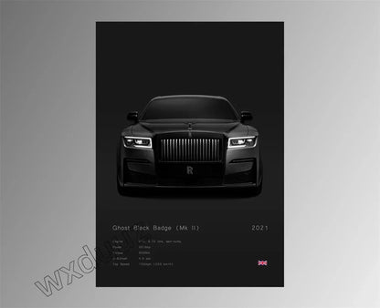 Modern Design Home Decoration Classic Popular Car Brand Motorsport Supercar Canvas Painting Wall Art Aesthetic Room Decor Poster