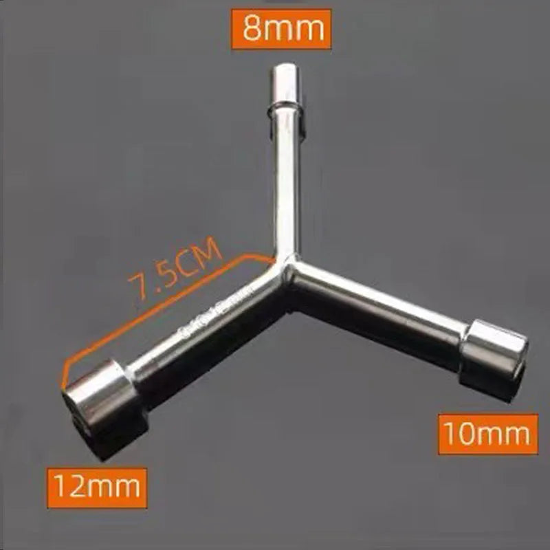Mini Portable Cross Wrench Trident wrench Herringbone wrench Hexagonal socket tire wrench Multifunctional triangular wrench