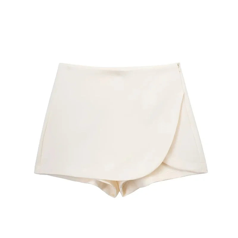 2025 Black Mini Skirt Shorts Woman Fashion Asymmetric Skort For Women High Waist Short Skirts Woman Summer Casual Shorts