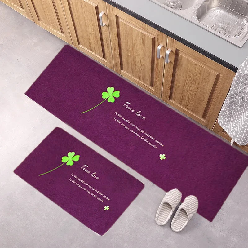 Door Floor Mat Japanese-style Door Mat Rectangle Non-Slip Foot Pad Home Welcome Carpet for Hallway Bath Kitchen Doormat