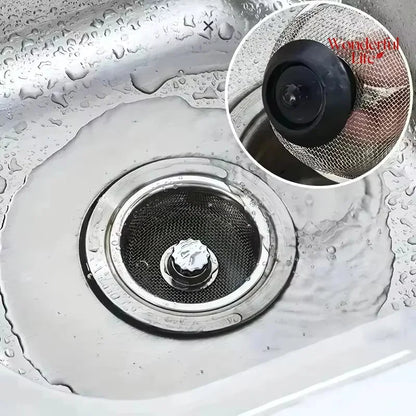 2Setc Drain Basket Kitchen Sink Strainer Set With Handle Stopper Me Handle Stopper Kitchen Sink Strainer Stainless Replacement