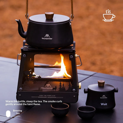 MOUNTAINHIKER Portable Oil Stove for Outdoor Cooking BBQ Tent Fire Pits Heating and Flame Heating with Handheld Stove
