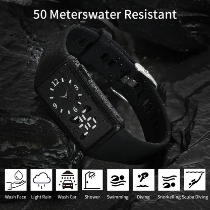Electronic Sport Watch Multifunctional Easy Read Lightweight Mini Electronic Display Digital Watch for Women's Sports Wristwatch