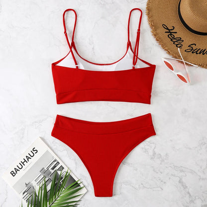 High Waist  Swimsuits Women Swimwear  Bathing Suit Biquini Brazilian  2023 New Beachwear high waist bikini  push up bikini