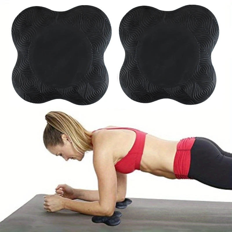 2Pcs Tpe Yoga Kneeling Mats Thickened Anti Slip Yoga Kneeling Protective Pad Sport Fitness Elbow Knee Mat Knee Flat Support