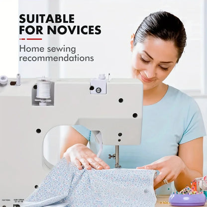 Semi-Auto Sewing machine, Household Fully Automatic,Mini, Multifunctional electric, Portable Sewing and Sewing Machine 6V 1200mA