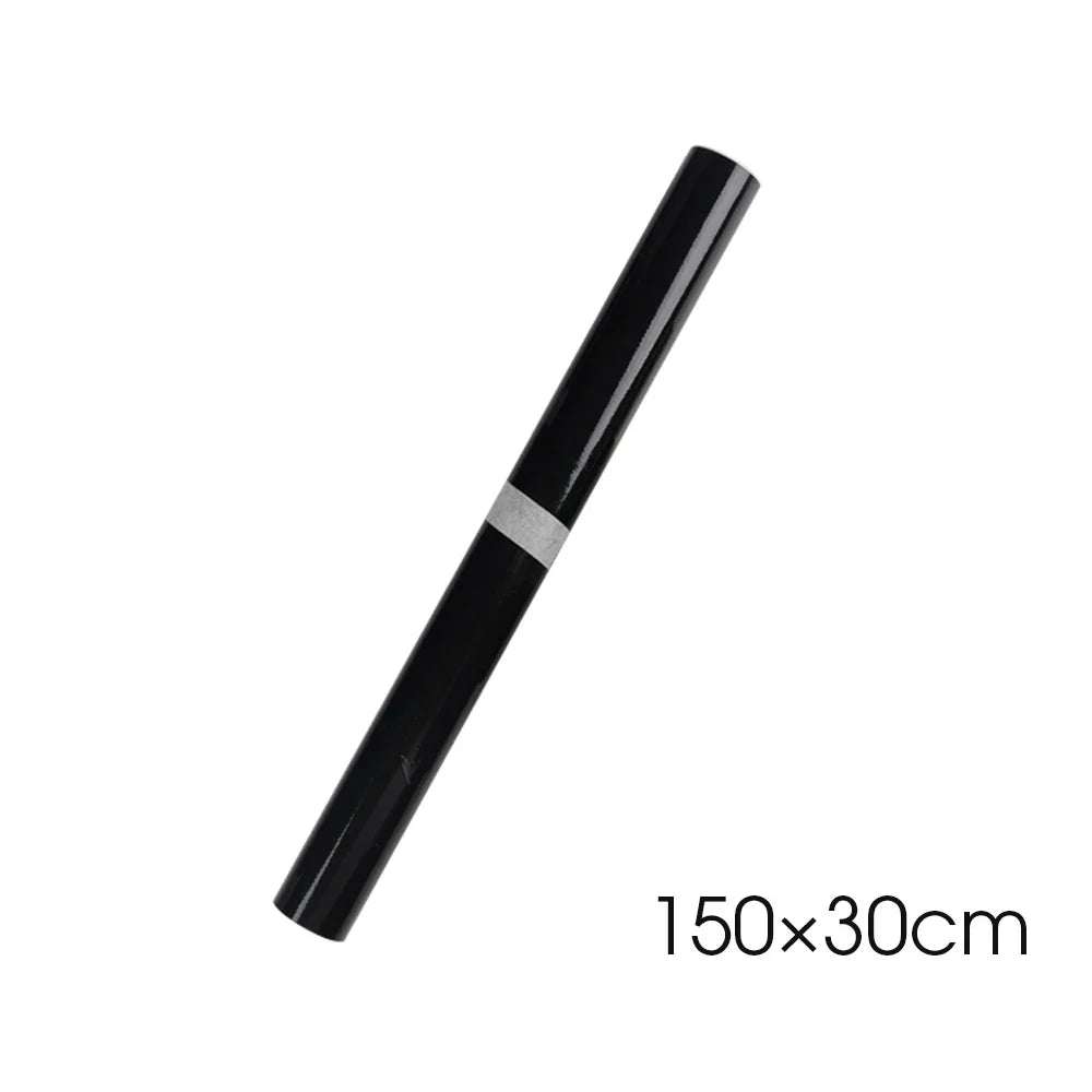 Gloss black car body film vinyl wrap decals self adhesive sticker motorcycles bike auto skin color changing films 150*50cm