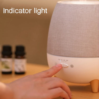 Elektrischer Aroma-Luftbefeuchter (300 ml) mit Fernbedienung, Ultraschall-Nebel und Nachtlicht