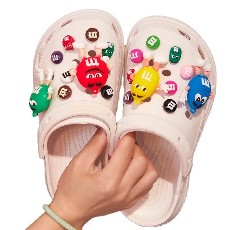 Child shoe accessories cartoon shoes three-dimensional flower decoration buckle shoe buckle brand trend detachable accessories