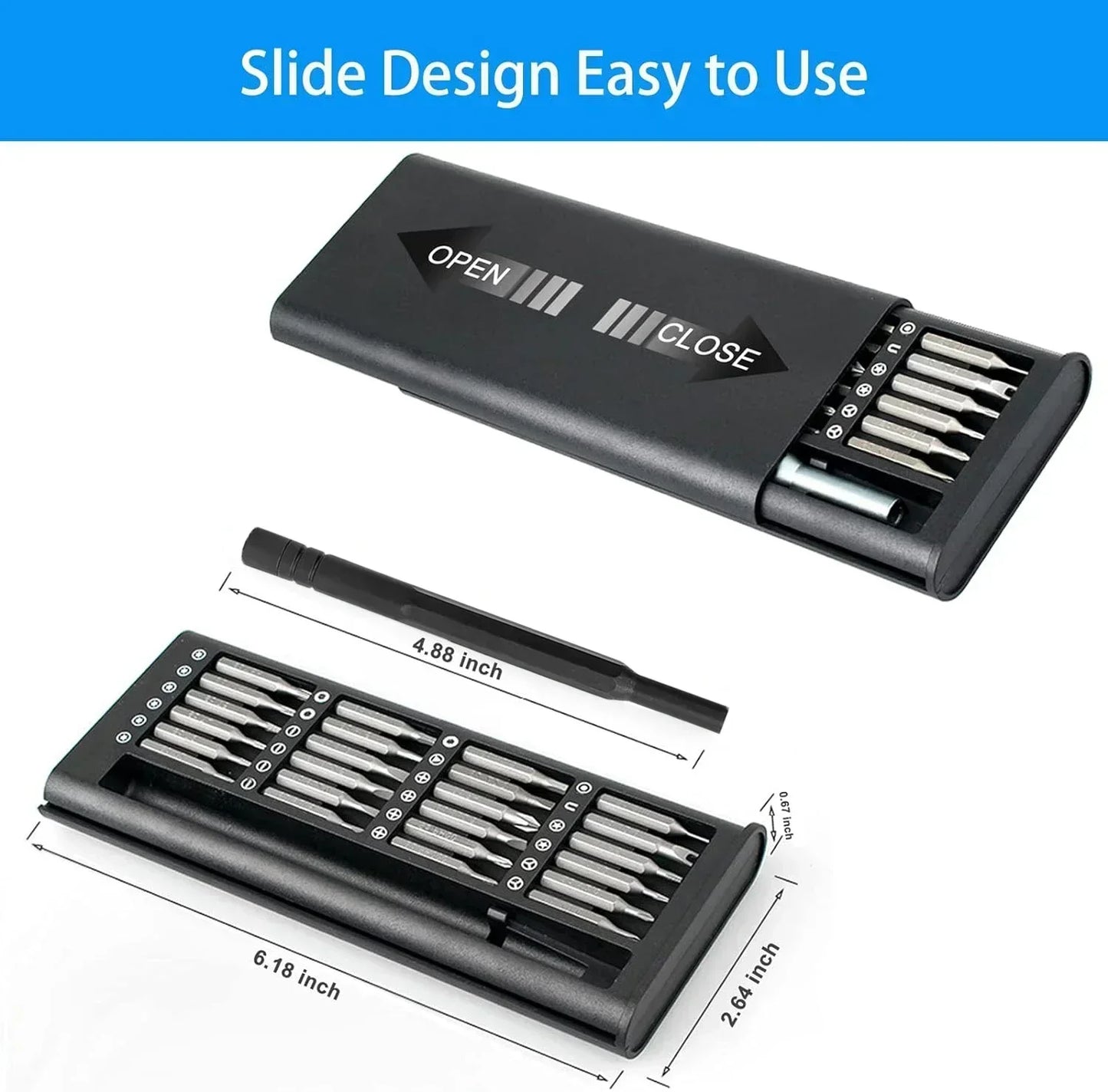 Precision screwdriver set for mobile phones, computers, laptops, professional maintenance and disassembly tools, small screws