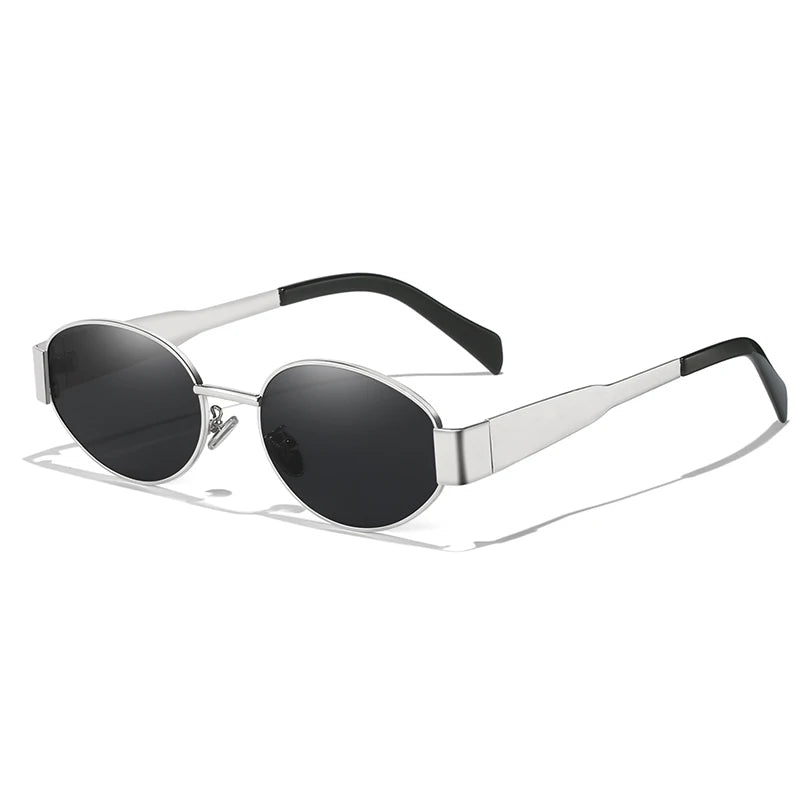 New Sunglasses For Women And Men Sun Glasses Alloy Oval Eyewear