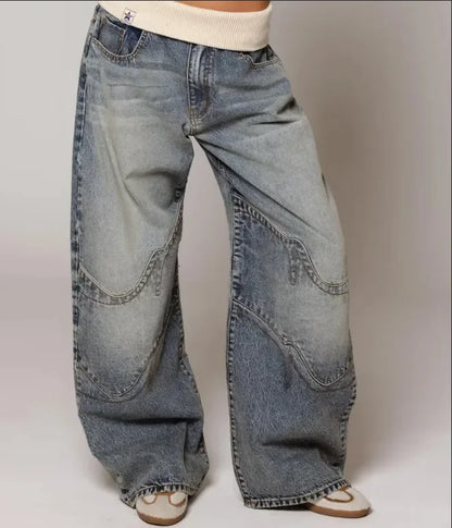 European and American Fashion Simple Stretch Jeans Women's Y2K New Fashion Harajuku Goth Sexy Slim Casual Joker Pants Streetwear