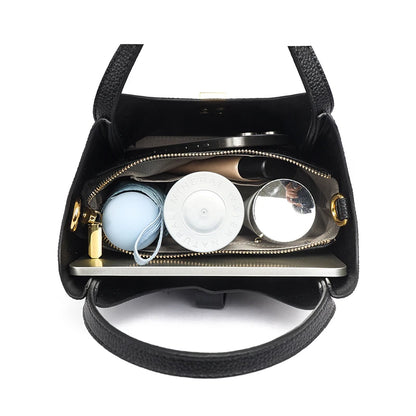 Genuine Leather High Quality Women's Tote Bag Designer Female Crossbody Bag Retro Casual Female Shoulder Messenger Handbags 2026