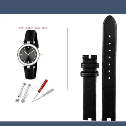 12-4mm 14-4mm Women's  Leather Watch Strap For Gucci Leather Notch Watch band YA141401 YA141505  Leather Watch Chain Wristband