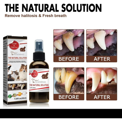 30ml Pet Tooth Cleaning Spray Dogs Remove Bad Breath Freshener Cats Oral Cleaning Dental Care Deodorization Spray Pet Supplies