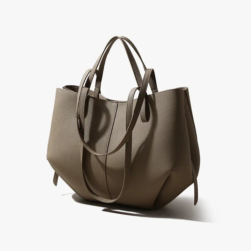 Luxury Designer Bag Women Large Capacity Leather Bucket Bag Senior Sense Crossbody Casual Broadband Shoulder Bag