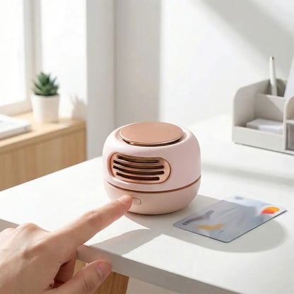 Portable Design Bladeless Fan Lightweight Compact Design Mini Fan Pocket Size USB Charging USB Rechargeable Fan Indoor Use
