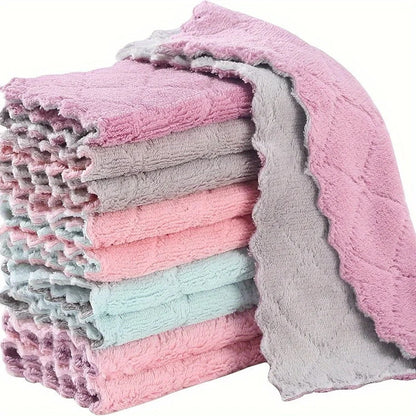 10PCS Multi-purpose Kitchen Towels,Durable,Highly Absorbent,Used for Efficient Cleaning in Bathroom,Living Room,Outdoor Etc