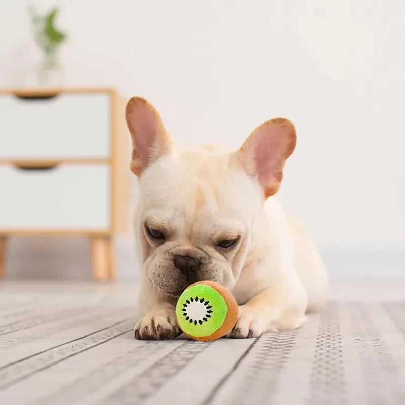 Pet plush toy,  sound-making, teeth grinding, teeth cleaning, boredom relief, for small dogs, cats, durable chew toy, 1 piece