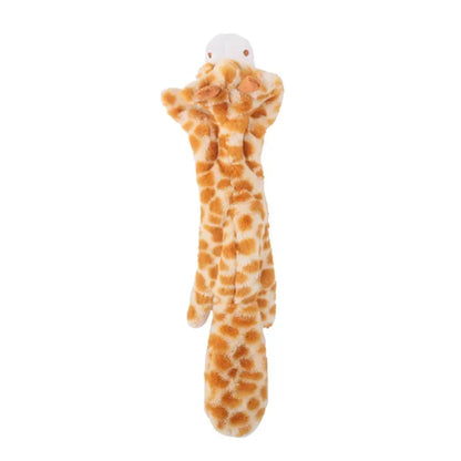 Cute Plush Squeak Toys Pet Wolf Rabbit Animal Plush Toys Dog Chew Whistling Involved Squirrel Dog Toy Funny Pet Products
