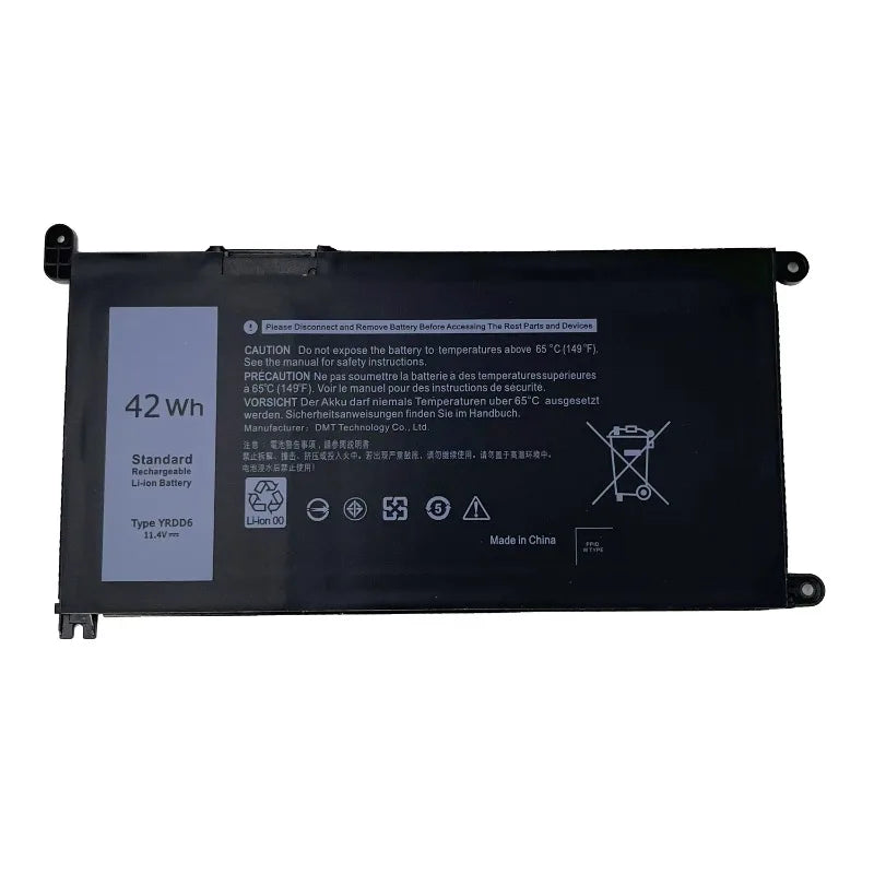 YRDD6 11.4V 3500mAh 42Wh for Dell Inspiron 3400 5488 5493 5593 5584 5590 5580 P90F Laptop Battery
