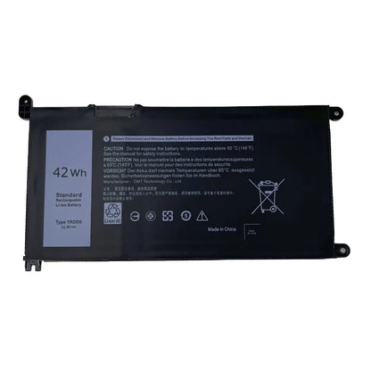 YRDD6 11.4V 3500mAh 42Wh for Dell Inspiron 3400 5488 5493 5593 5584 5590 5580 P90F Laptop Battery