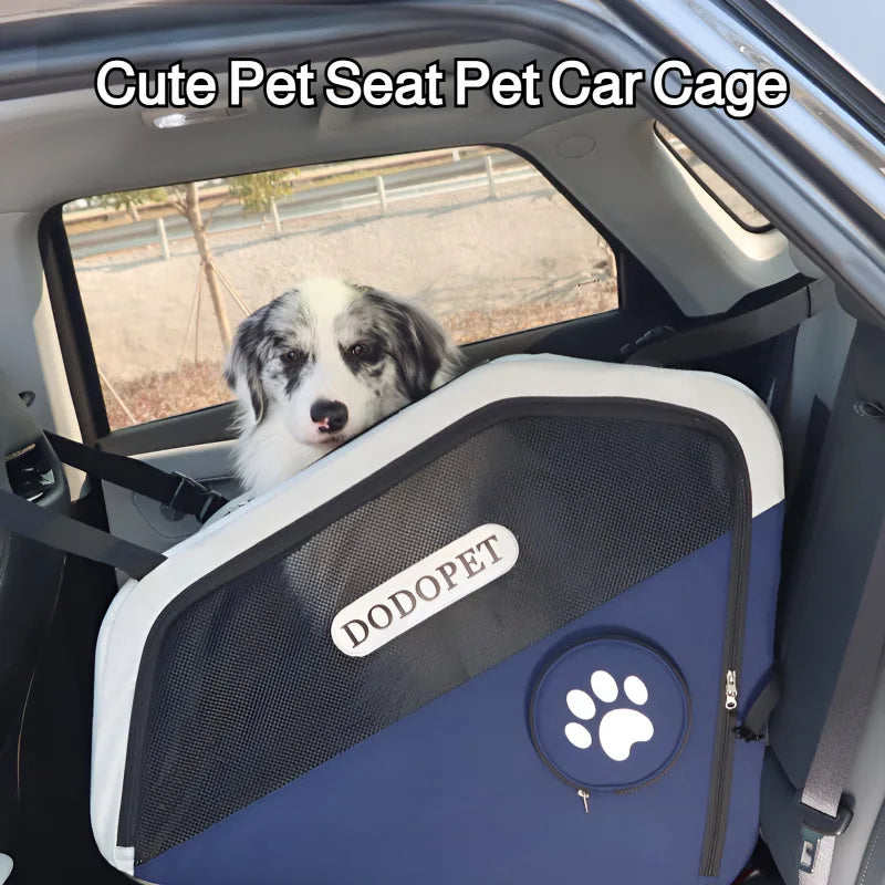 Pet Car Cage Safety Kennel Escape Prevention Cat and Dog Travel Fixed Dog Cage Portable and Breathable Pet Products